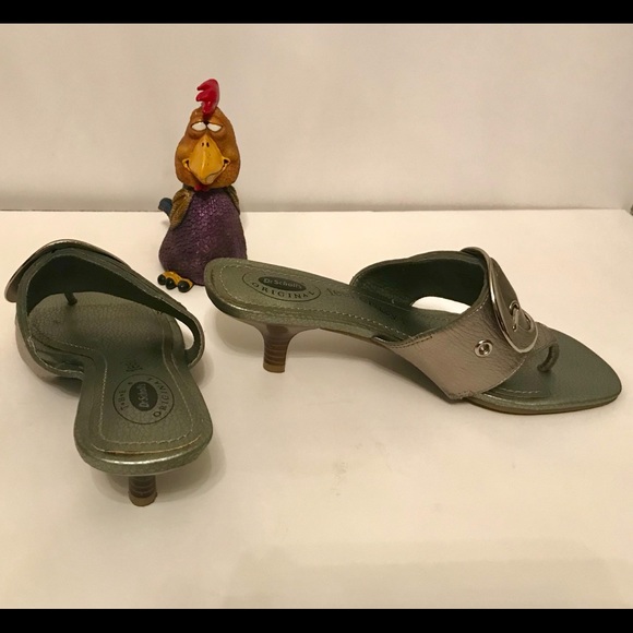 Dr Scholes, Silver 8.5M Leather Comfy Sandals - Picture 2 of 5